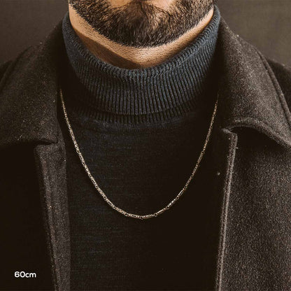Kadeem - Sterling Silver Ornaments Chain Necklace 3.5mm