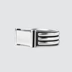 Imad - Sterling Silver Pillar Signet Ring 8mm
