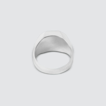 Zaire -  Sterling Silver Chrysocolla Signet Ring 13mm