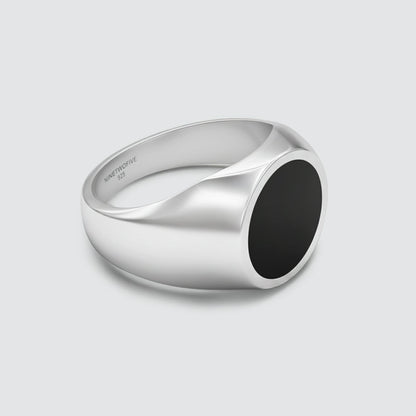 Adil – Black Onyx Signet Ring 13mm