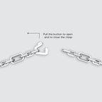 Aqdās - Roman Sterling Silver Chain Link Bracelet 8.5mm