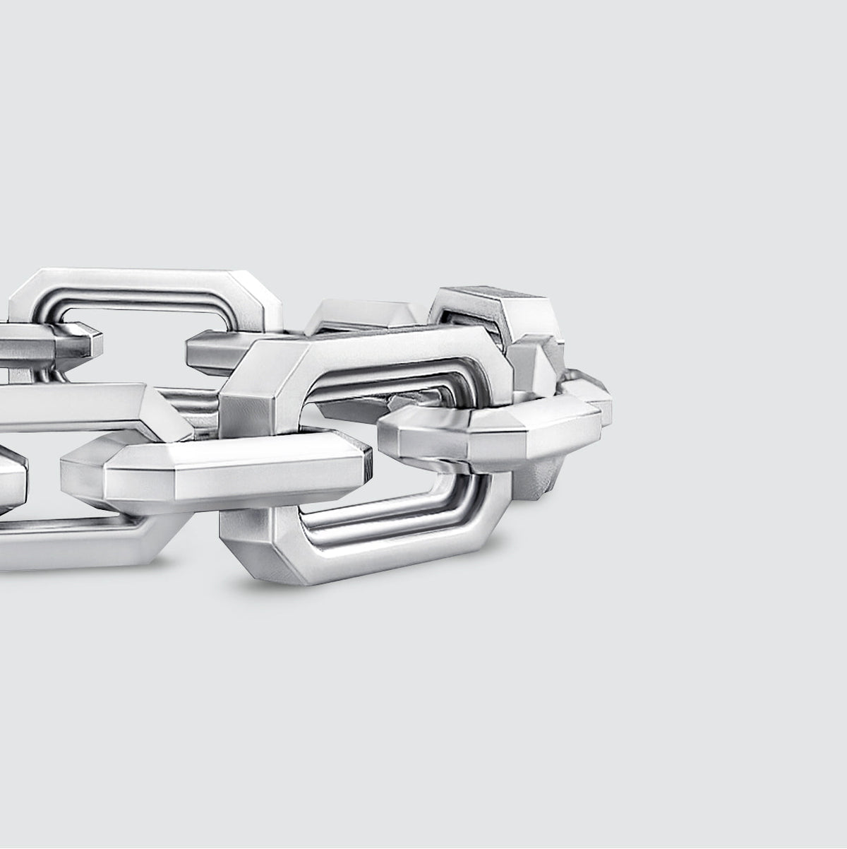 Aqdās - Roman Sterling Silver Chain Link Bracelet 8.5mm