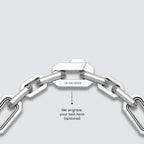 Aqdās - Roman Sterling Silver Chain Link Bracelet 8.5mm