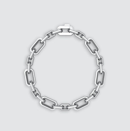 Aqdās - Roman Sterling Silver Chain Link Bracelet 8.5mm