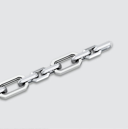 Aqdās - Roman Sterling Silver Chain Link Bracelet 8.5mm