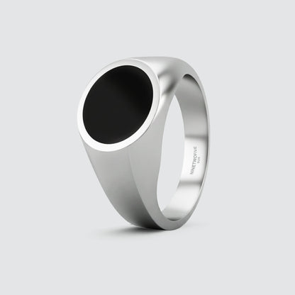 Adil – Black Onyx Signet Ring 13mm