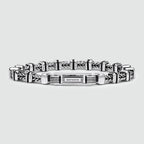 Khaled - Sterling Silver Brutalist Bracelet 6.5mm