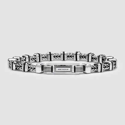 Khaled - Sterling Silver Brutalist Bracelet 6.5mm