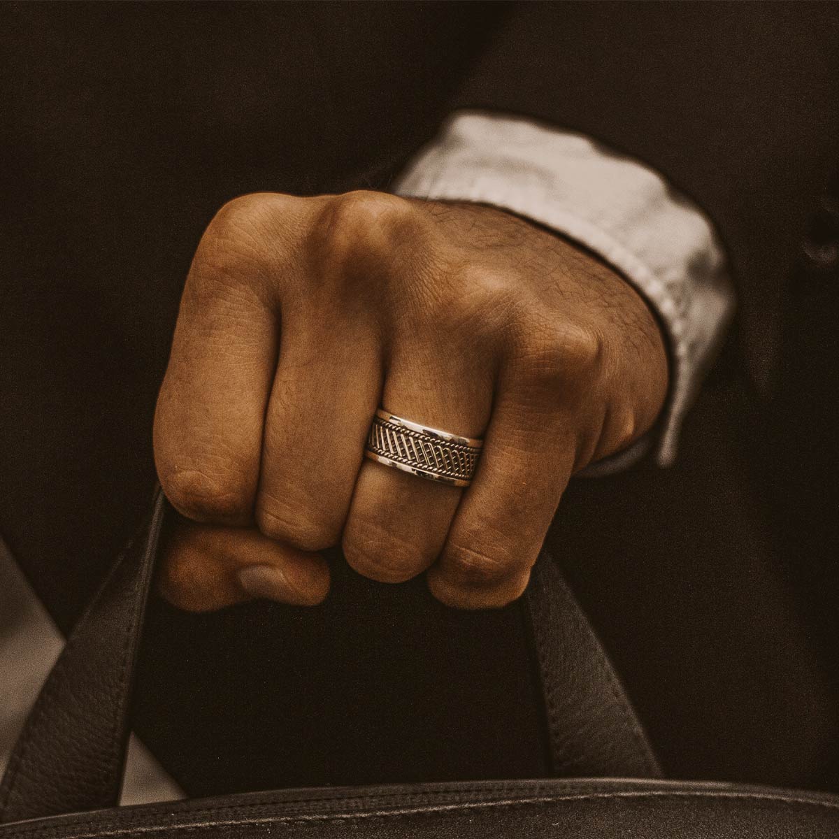 Kaliq Oxidised Pendant and Ring - set