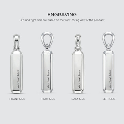Jamil - Solid Sterling Silver Pendant
