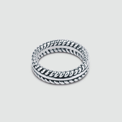 Zahir - Sterling Silver Feather Ring 6mm
