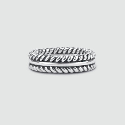 Zahir - Sterling Silver Feather Ring 6mm