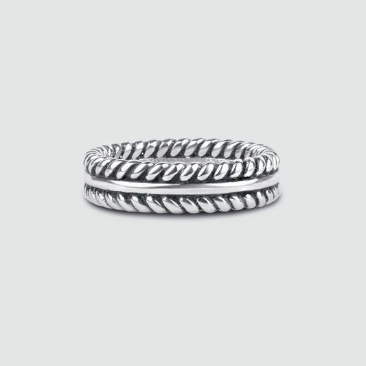 Zahir - Sterling Silver Feather Ring 6mm