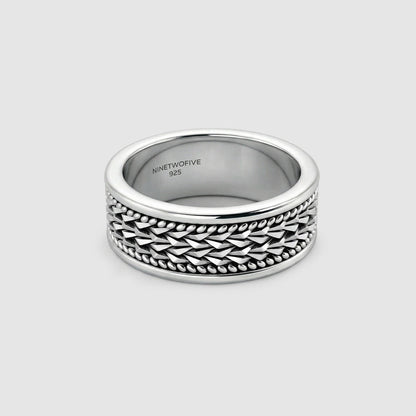 Hidan - Sterling Silver Spinner Ring 9mm