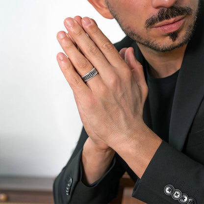Hidan - Sterling Silver Spinner Ring 9mm