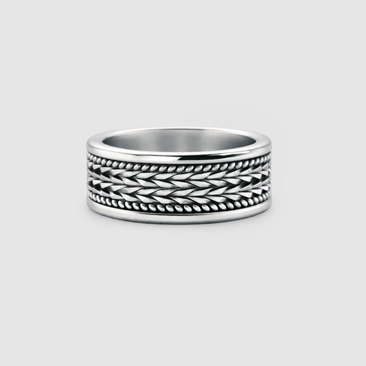 Hidan - Sterling Silver Spinner Ring 9mm