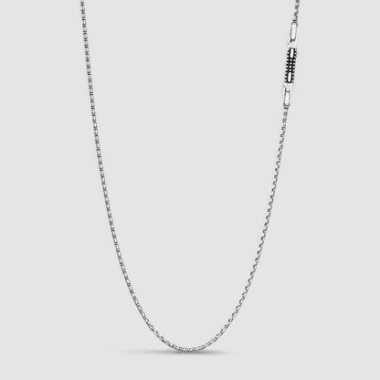 Kamal - Sterling Silver Venetian Box Chain Necklace 2mm