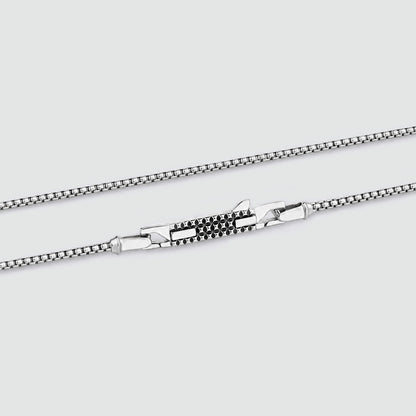 Kamal - Sterling Silver Venetian Box Chain Necklace 2mm