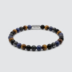 Mazij - Four Stone Beaded Bracelet 6mm
