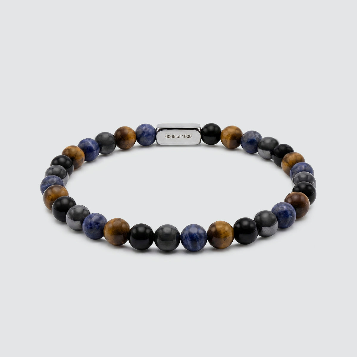 Mazij - Four Stone Beaded Bracelet 6mm