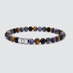 Mazij - Four Stone Beaded Bracelet 6mm