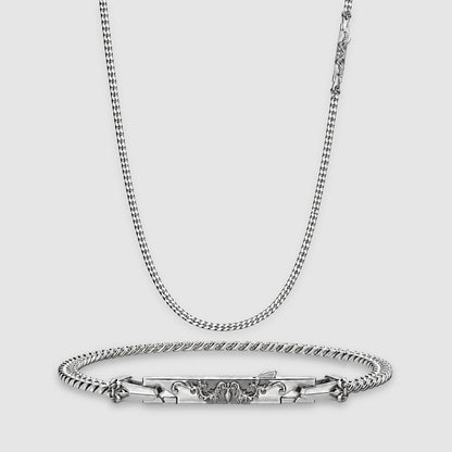 Wasil & Wasim Curb Chain and Bracelet - set
