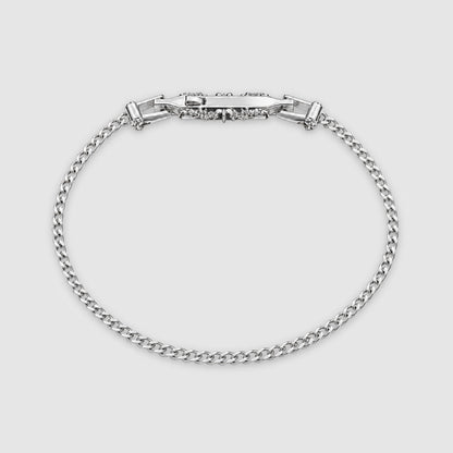 Wasim - Sterling Silver Curb Chain Bracelet 3mm