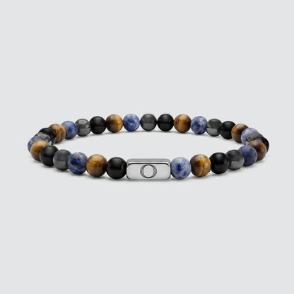 Mazij - Four Stone Beaded Bracelet 6mm