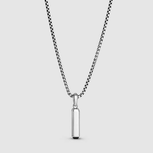Jalil - Sterling Silver Black Onyx Pendant