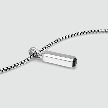 Jalil - Sterling Silver Black Onyx Pendant