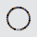 Mazij - Four Stone Beaded Bracelet 6mm