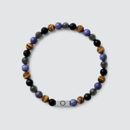 Mazij - Four Stone Beaded Bracelet 6mm