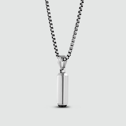 Jalil - Sterling Silver Black Onyx Pendant