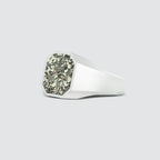 Mounim - Pyrite Druzy Signet Ring 13mm