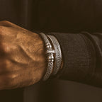Fariq - Oxidised Sterling Silver Bangle 10mm