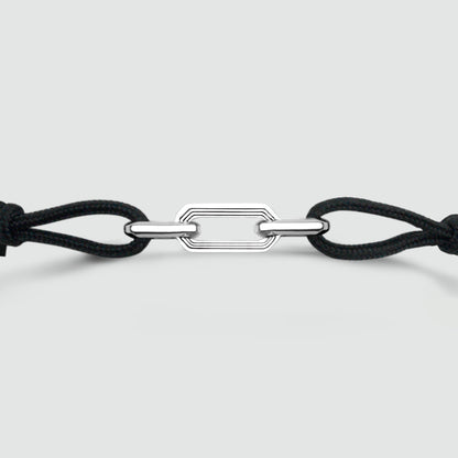 Aarif – Black Rope Chain Link Bracelet