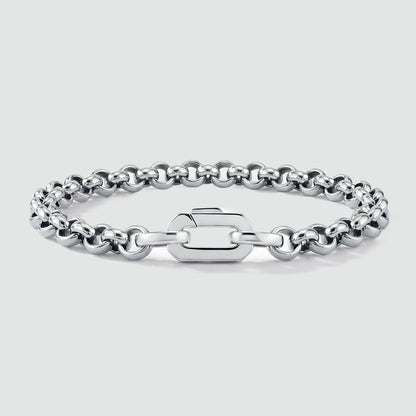 Ishak - Sterling Silver Chain Link Bracelet 6mm