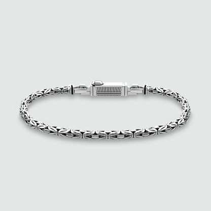 Ramsi - Cavetto Sterling Silver Byzantine Bracelet 3.5mm