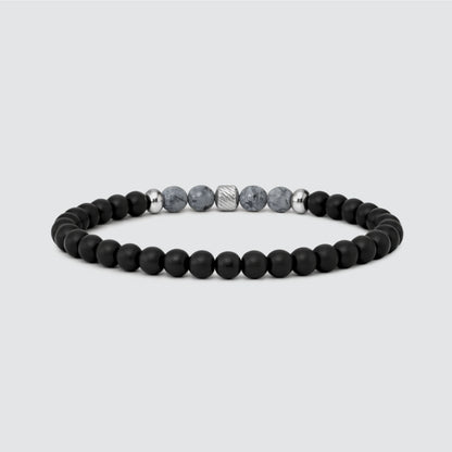 Tawazun – Black Snow Beaded Bracelet 6mm