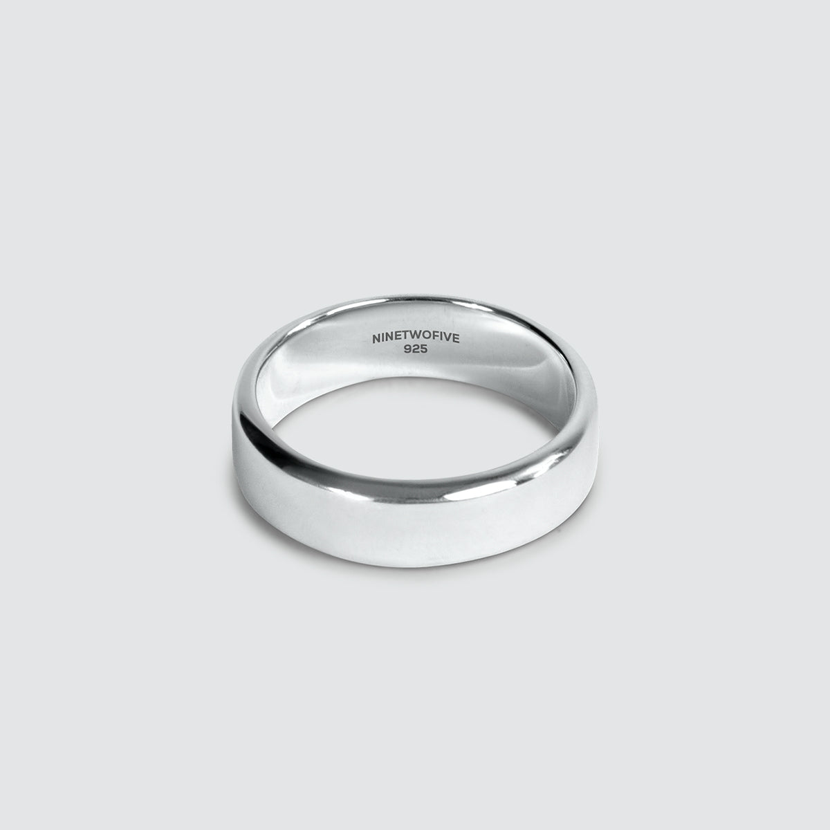 Malik - Plain Sterling Silver Ring 7mm