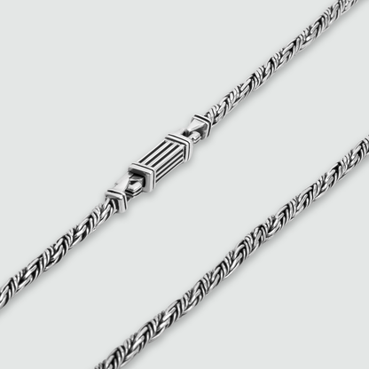 Nadir Twisted Rope Chain and Bracelet - set