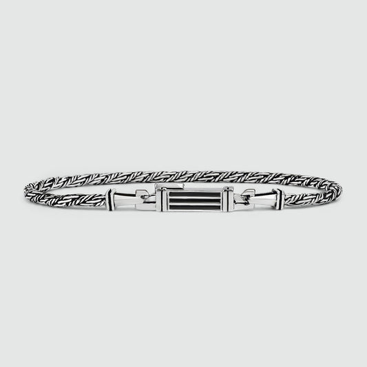 Nadir - Sterling Silver Twisted Rope Chain Bracelet – 3mm