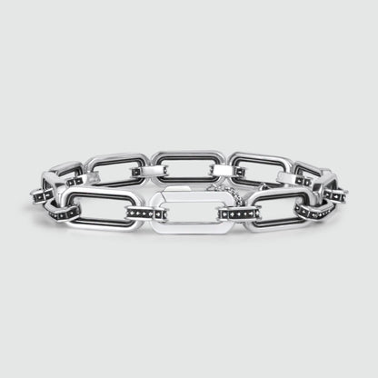 Aqwas - Sterling Silver Chain Link Bracelet 9.5mm
