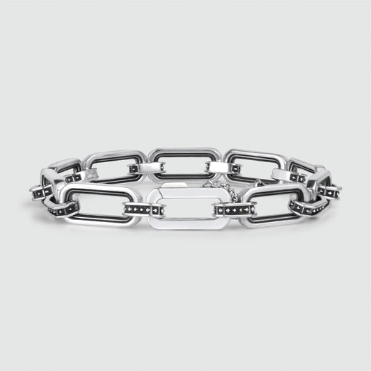 Aqwas - Sterling Silver Chain Link Bracelet 9.5mm