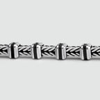 Khaled - Sterling Silver Brutalist Bracelet 6.5mm