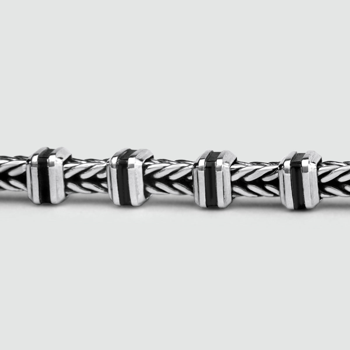 Khaled - Sterling Silver Brutalist Bracelet 6.5mm