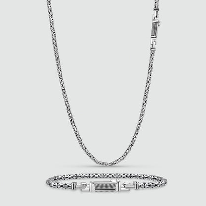 Ramsi Cavetto Chain and Bracelet - set