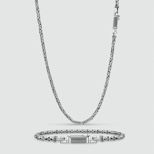 Ramsi Cavetto Chain and Bracelet - set