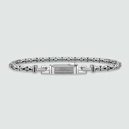 Ramsi - Cavetto Sterling Silver Byzantine Bracelet 3.5mm