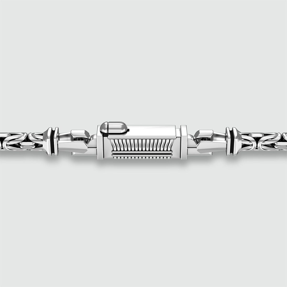 Ramsi - Cavetto Sterling Silver Byzantine Bracelet 3.5mm